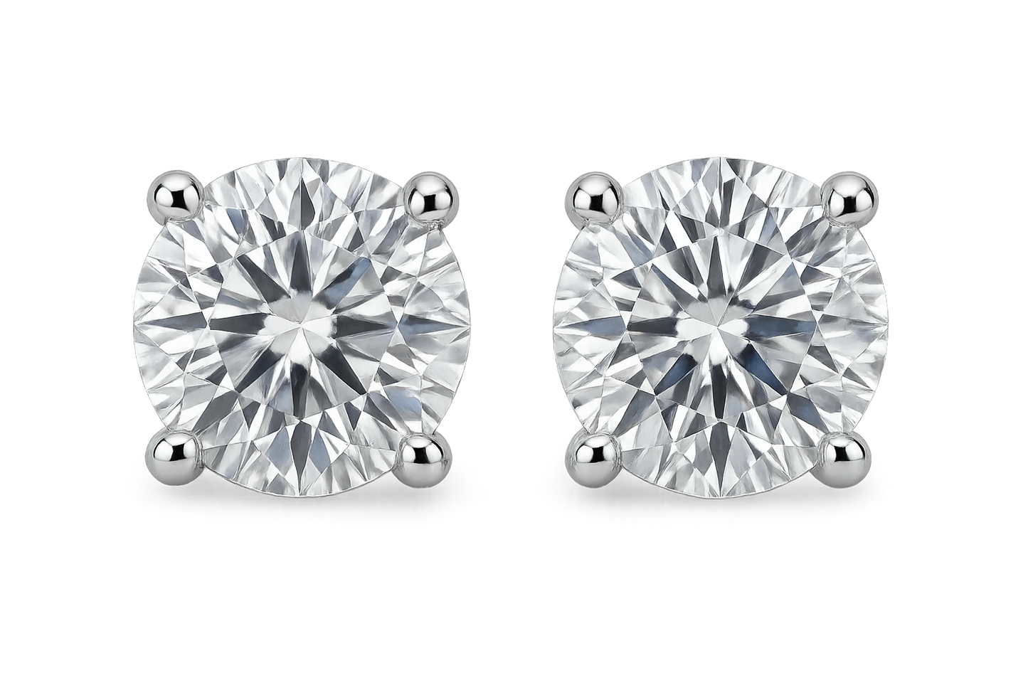 Diamond Stud Earrings 10 with none give the image in png format no background