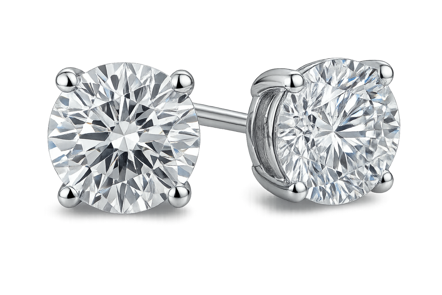 Diamond Stud Earrings 30 with none give the image in png format no background