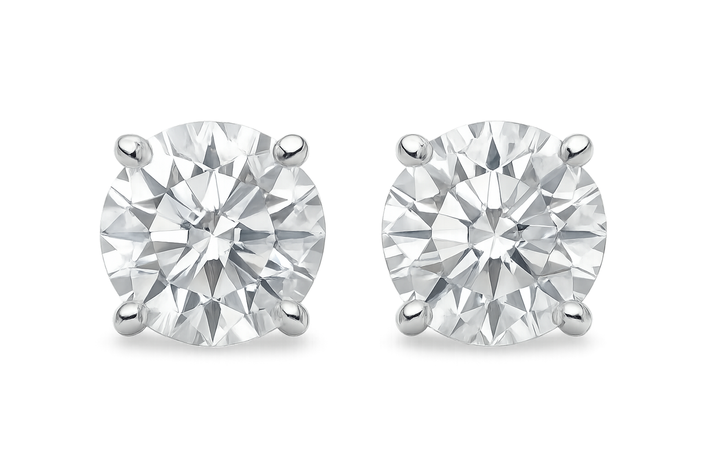 Diamond Stud Earrings 47 with none give the image in png format no background