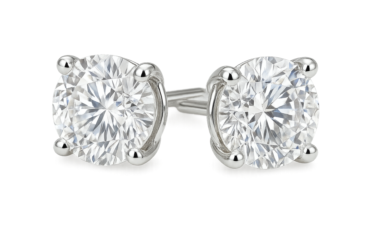 Diamond Stud Earrings 61 with none give the image in format no background