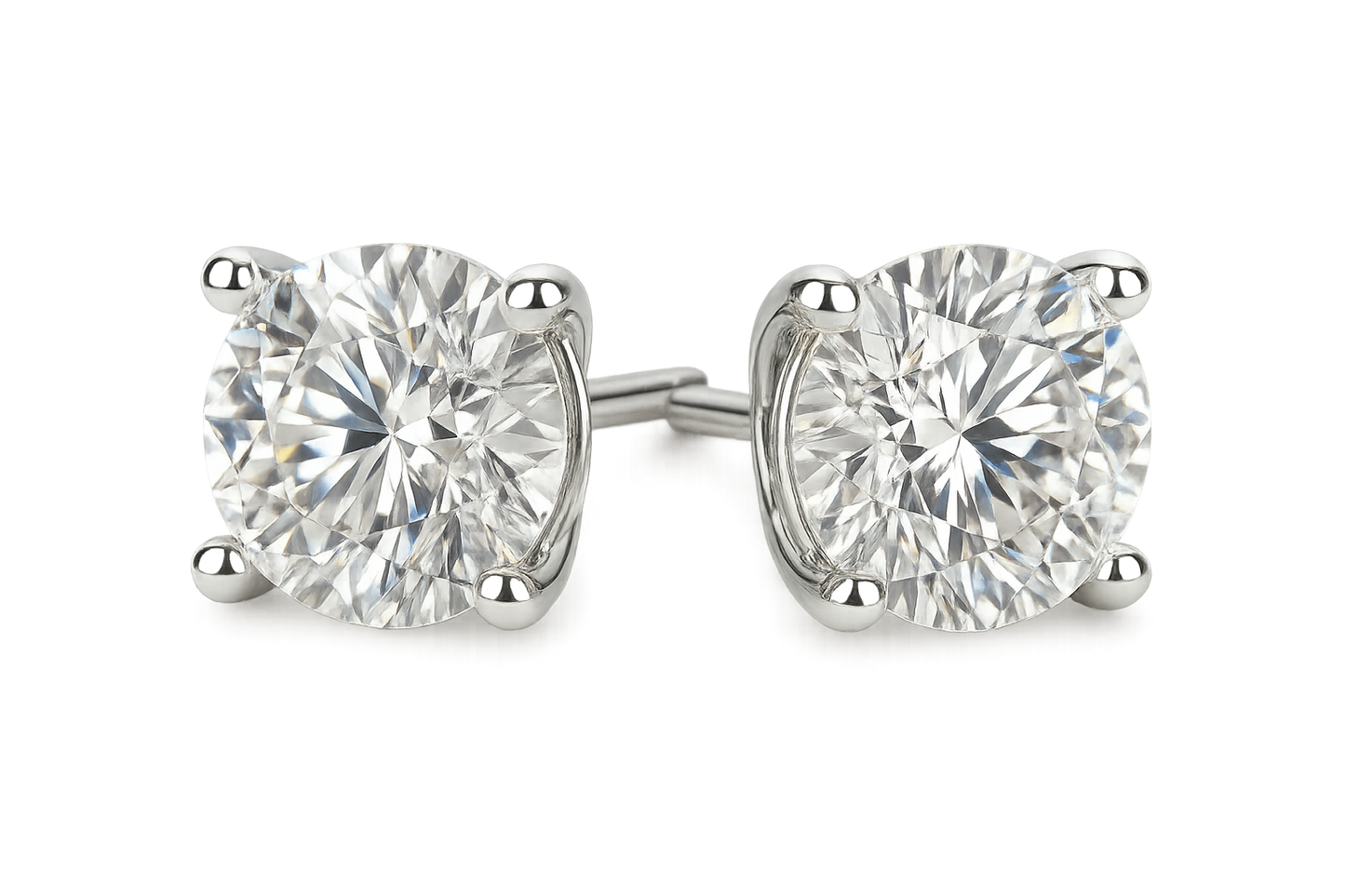 Diamond Stud Earrings 65 with none give the image in png format no background