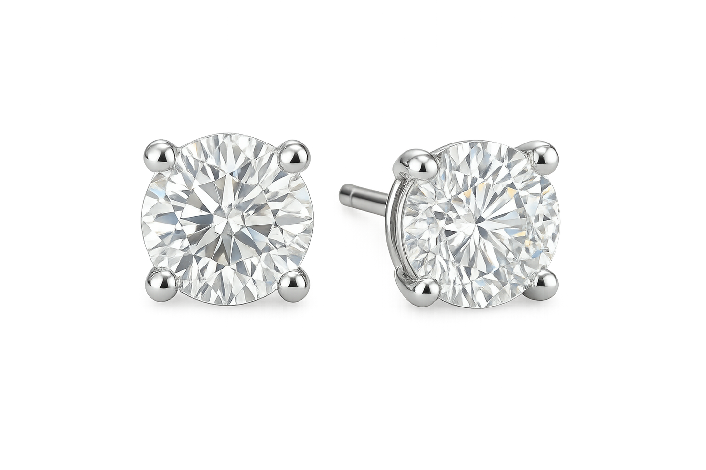 Diamond Stud Earrings 86 with none give the image in png format no background