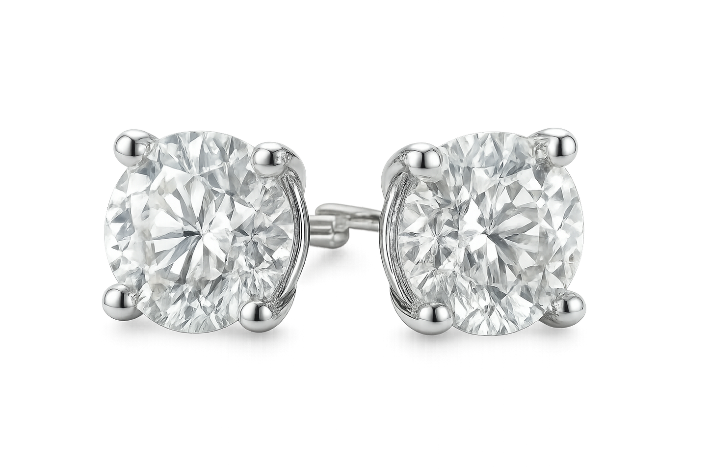 Diamond Stud Earrings 90 with none give the image in png format no background