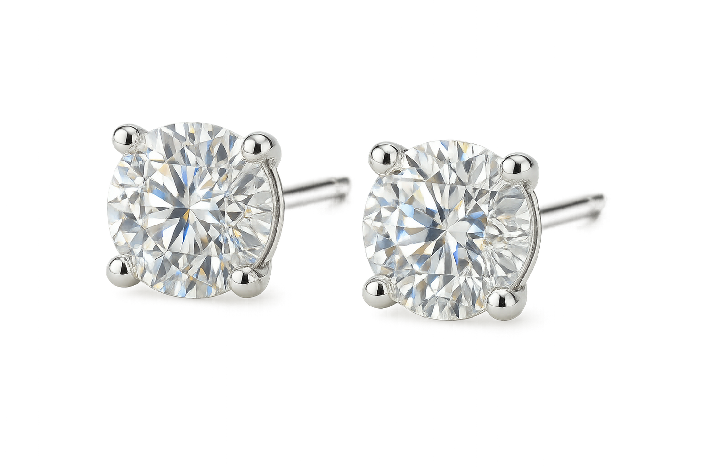 Diamond Stud Earrings 91 with none give the image in png format no background