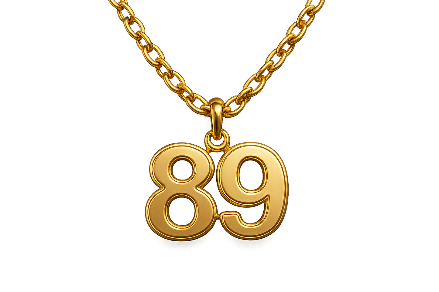 Gold Pendant Necklace 89 with none give the image in png format no background