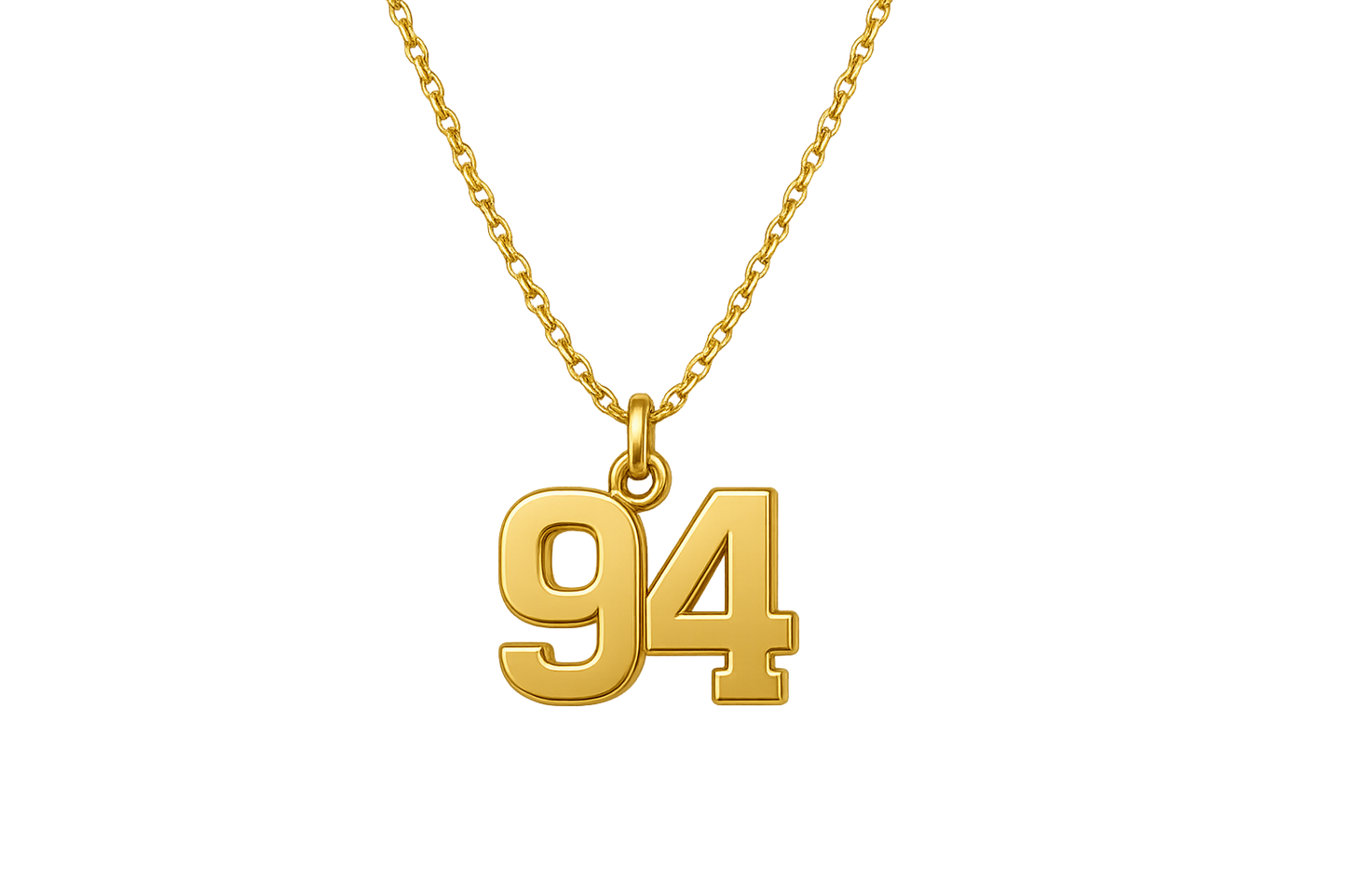 Gold Pendant Necklace 94 with none give the image in png format no background