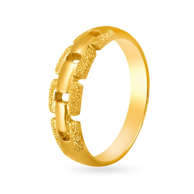 Gold Chain Link Ring