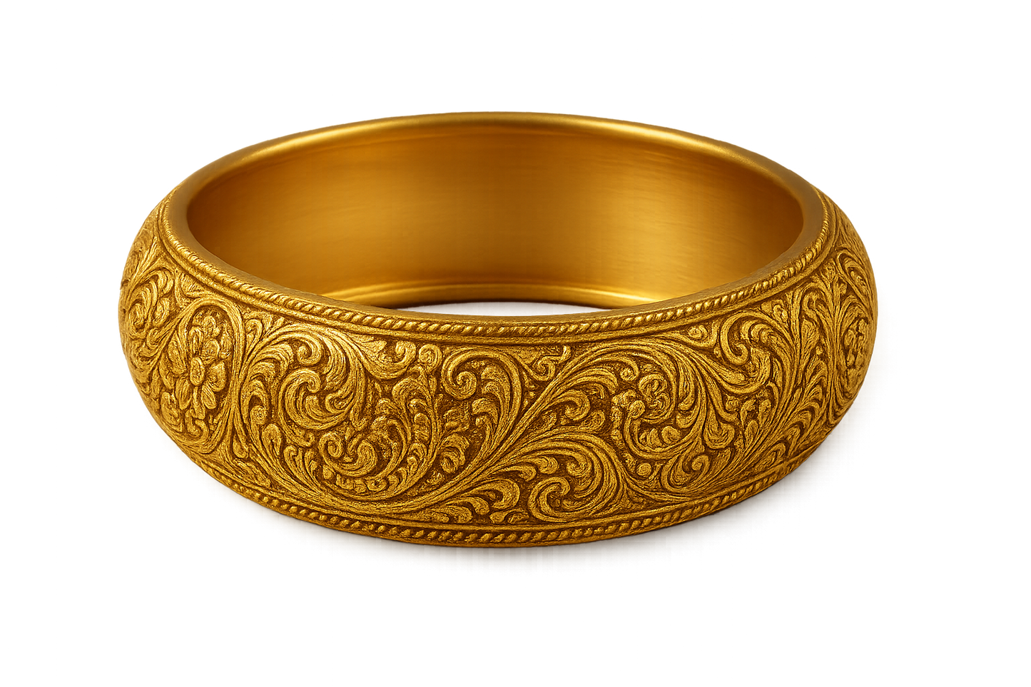 Men’s Gold Kada 81 with none give the image in png format no background