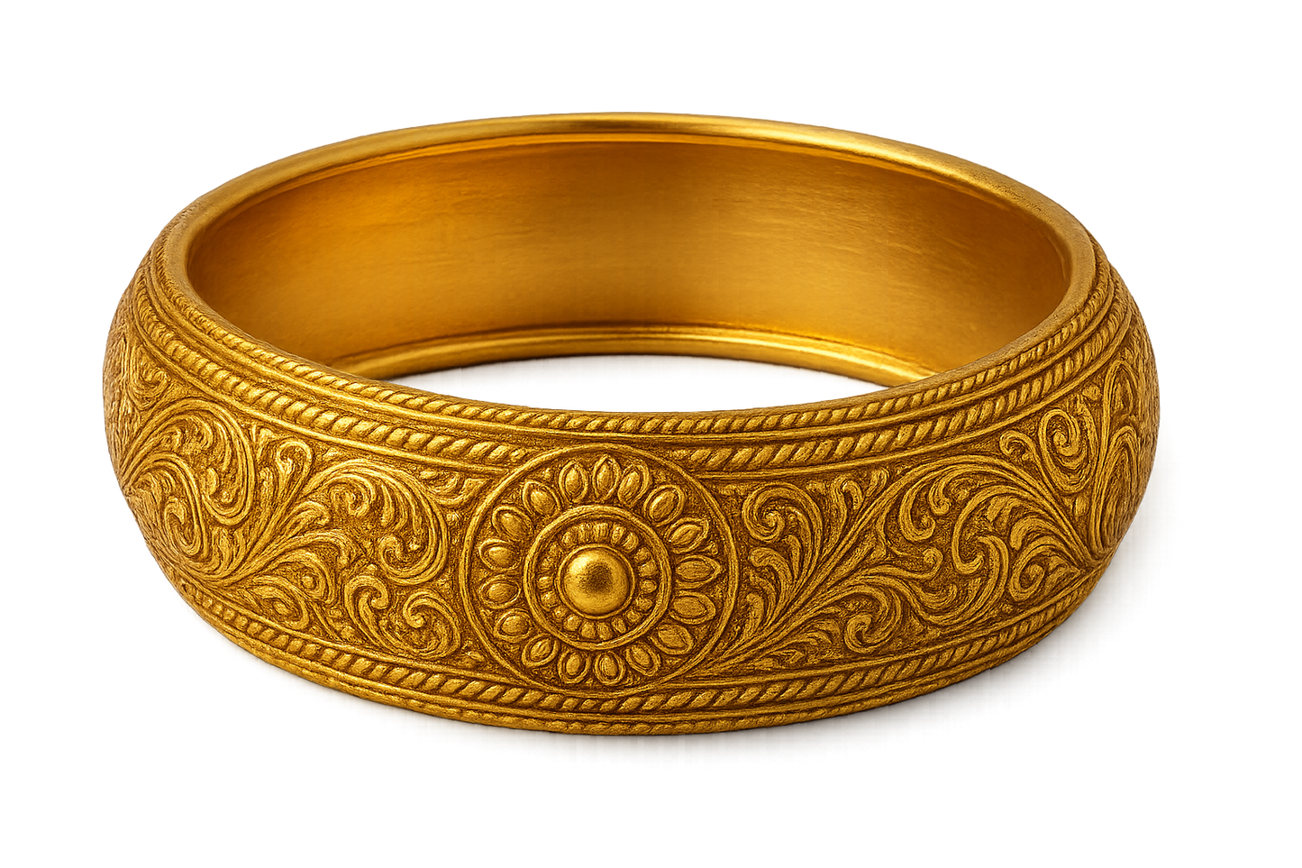 Men’s Gold Kada 88 with none give the image in png format no background