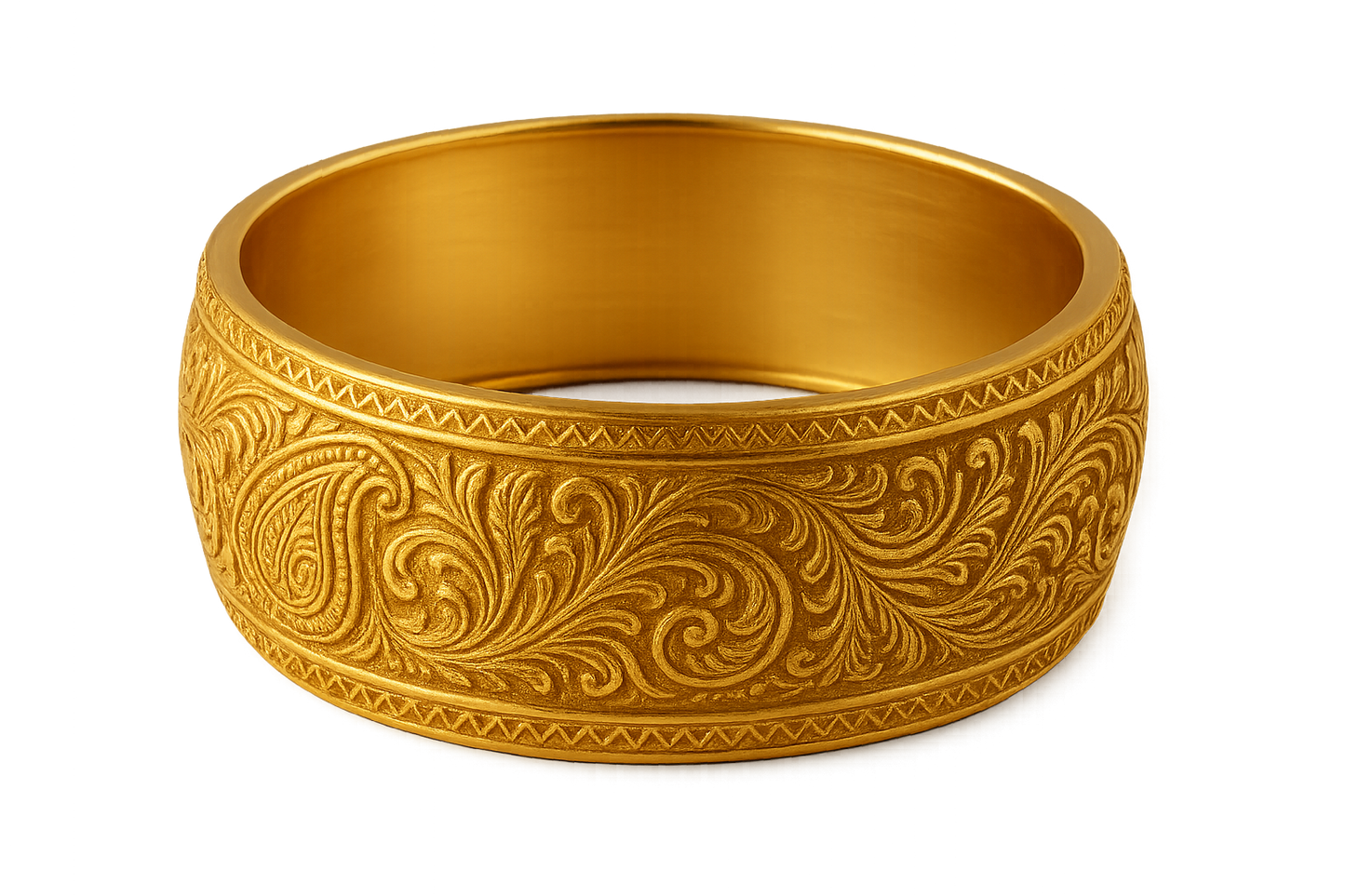 Men’s Gold Kada 88 with none give the image in png format no background
