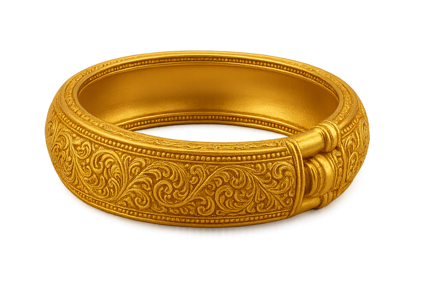 Men’s Gold Kada 93 with none give the image in png format no background