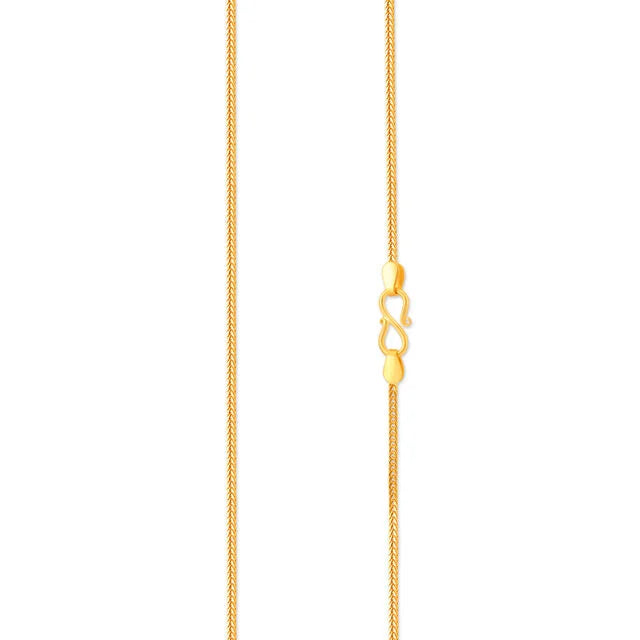 Sleek Gold Foxtail Chain