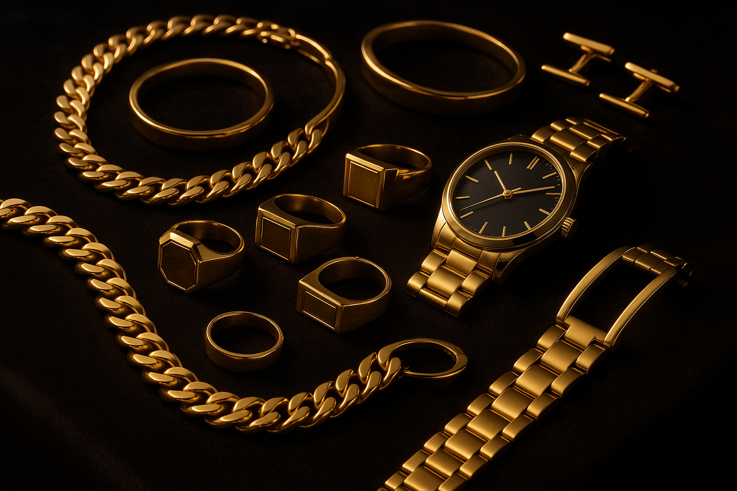 Men’s Jewelry, Gold Collection