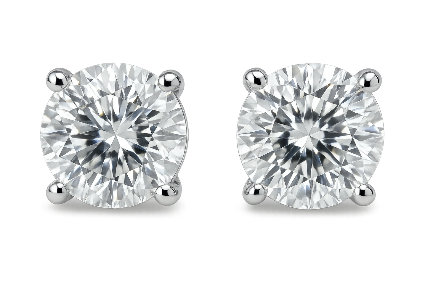 Diamond Stud Earrings 10 with none give the image in png format no background