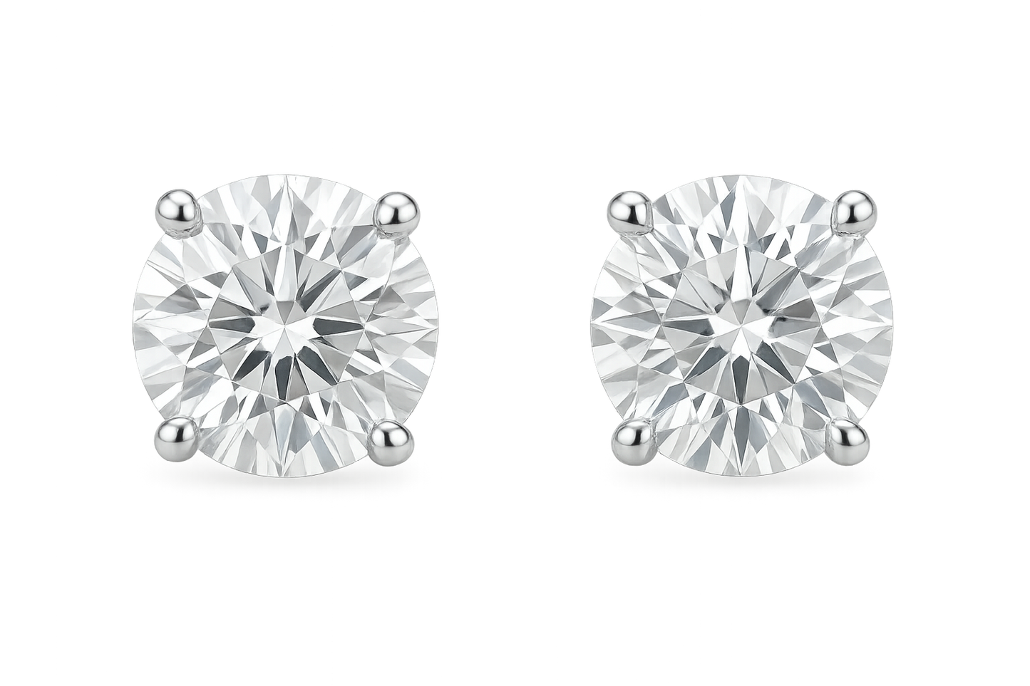Diamond Stud Earrings 13 with none give the image in png format no background 