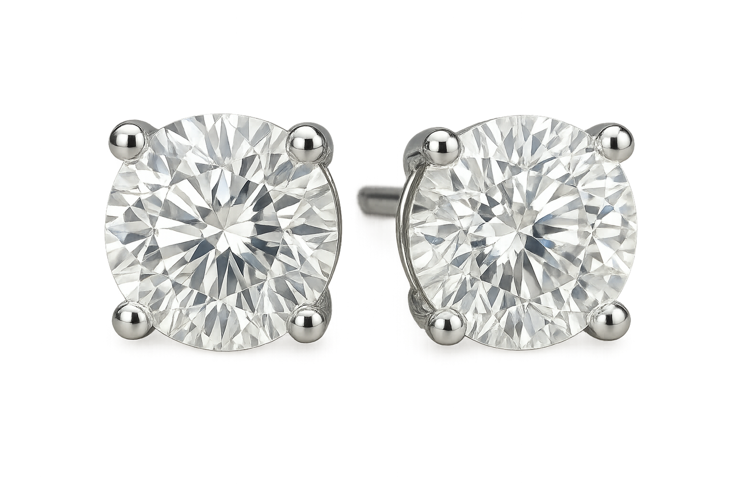 Diamond Stud Earrings 30 with none give the image in png format no background 