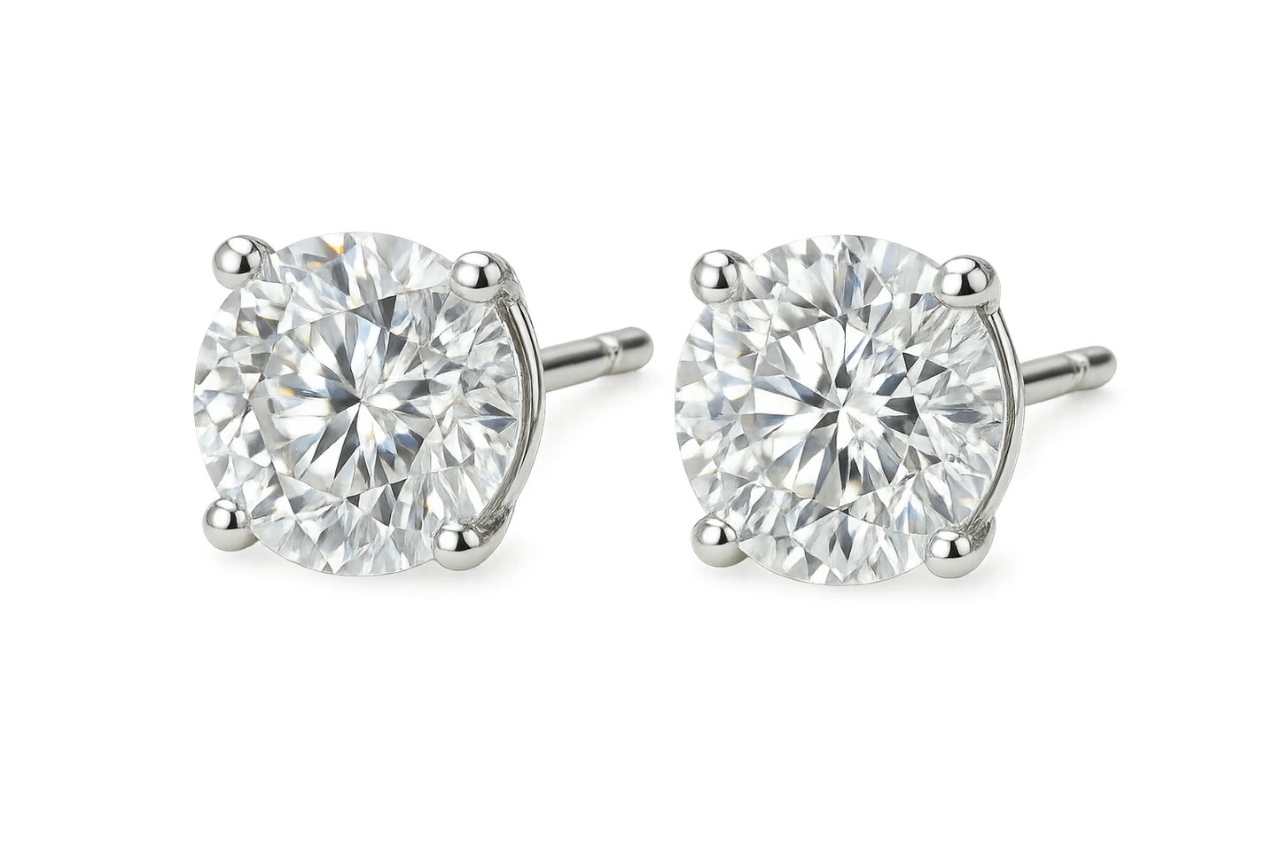 Diamond Stud Earrings 35 with none give the image in format no background 