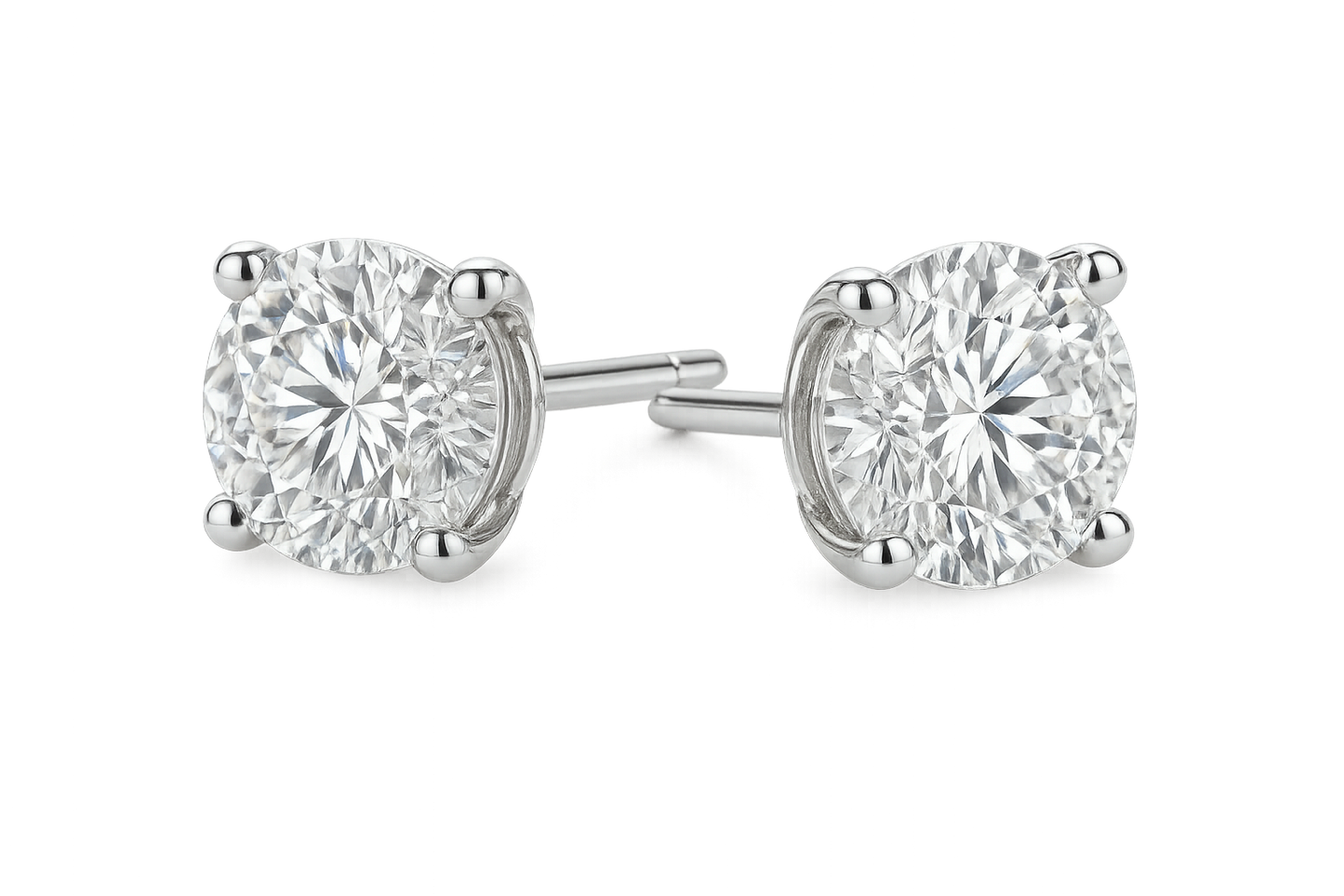 Diamond Stud Earrings 35 with none give the image in format no background 