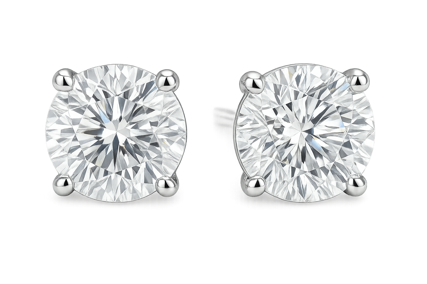 Diamond Stud Earrings 47 with none give the image in png format no background 