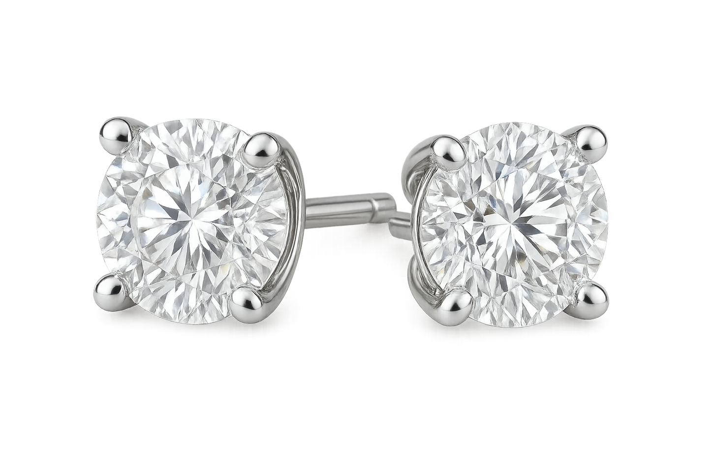 Diamond Stud Earrings 56 with none give the image in png format no background