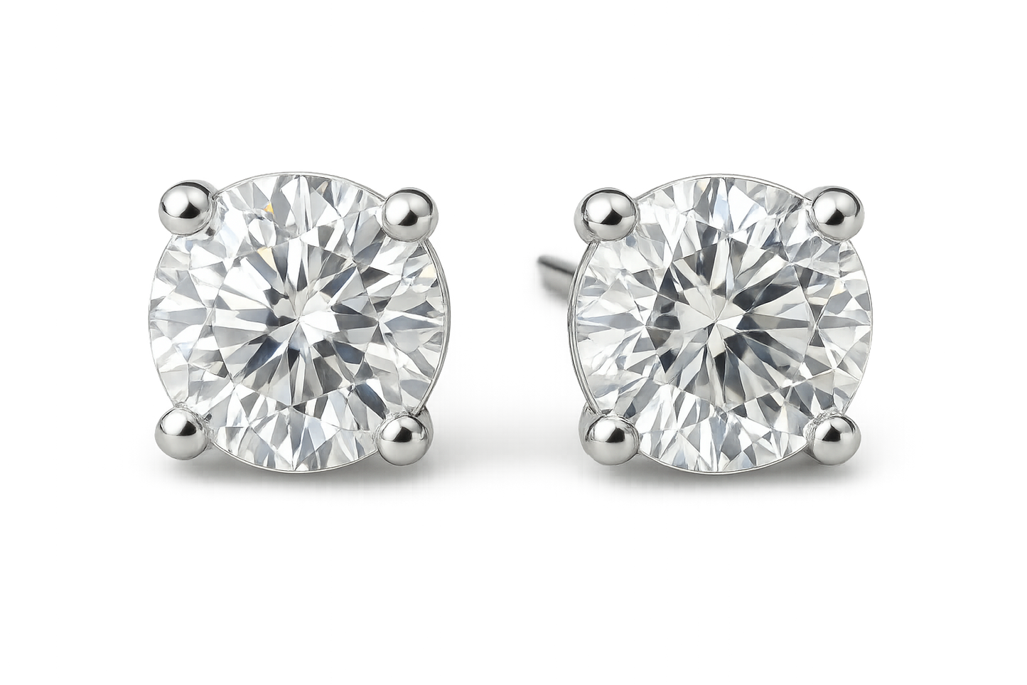 Diamond Stud Earrings 56 with none give the image in png format no background