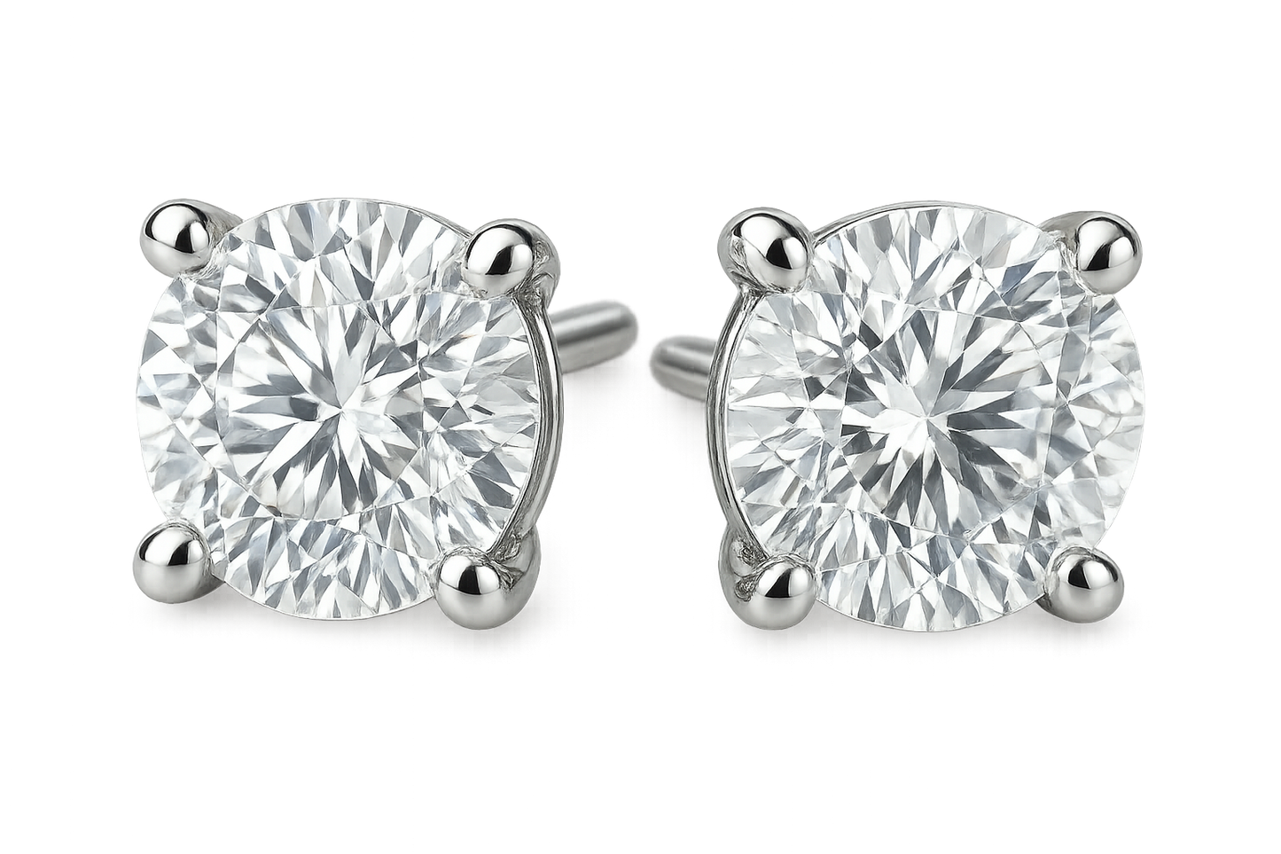 Diamond Stud Earrings 56 with none give the image in png format no background 