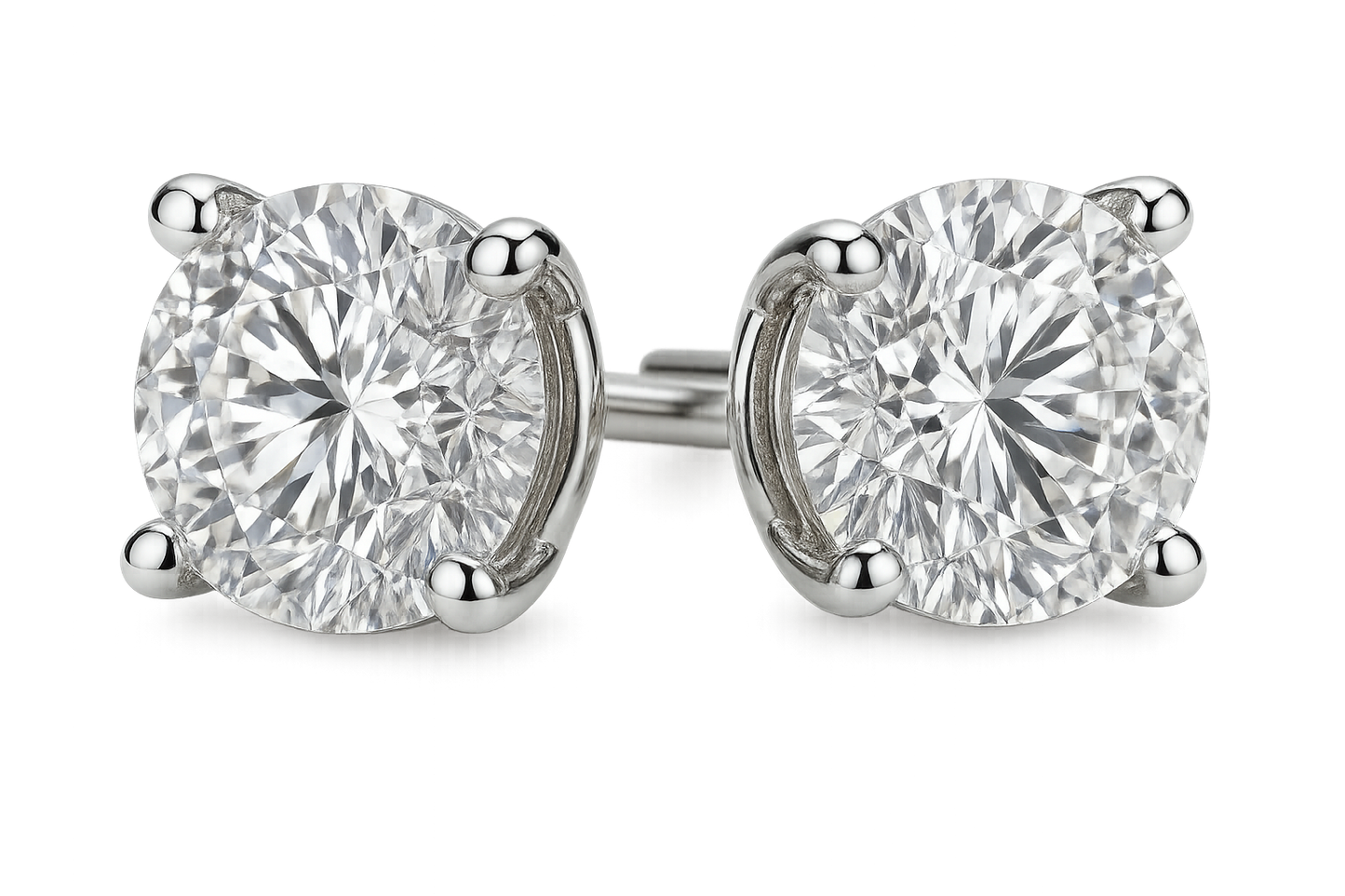 Diamond Stud Earrings 61 with none give the image in png format no background 