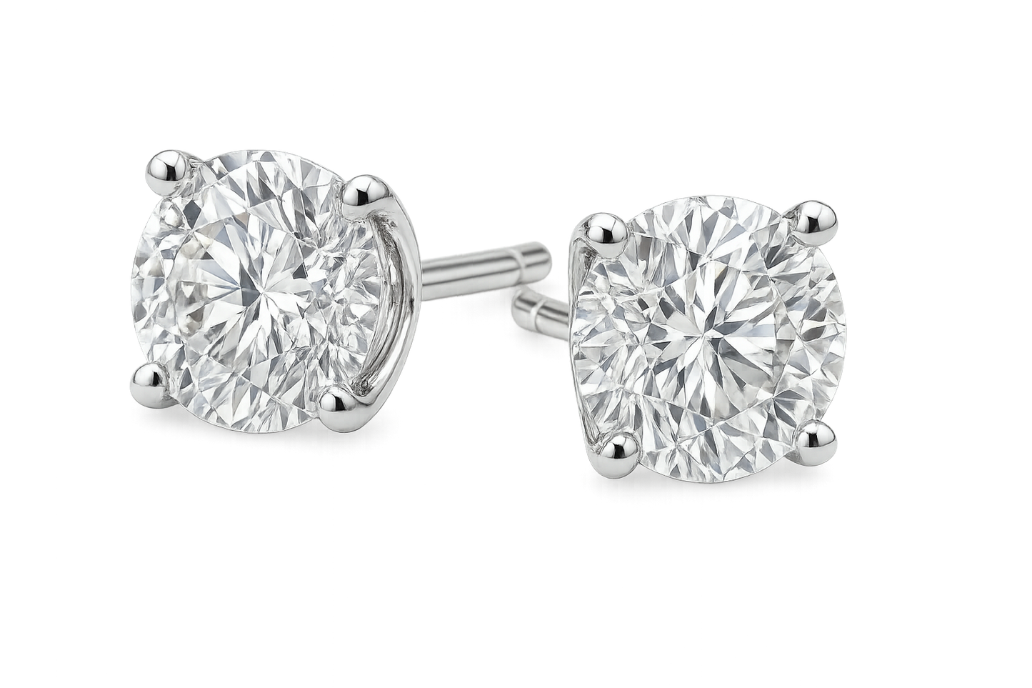 Diamond Stud Earrings 61 with none give the image in the format no background 