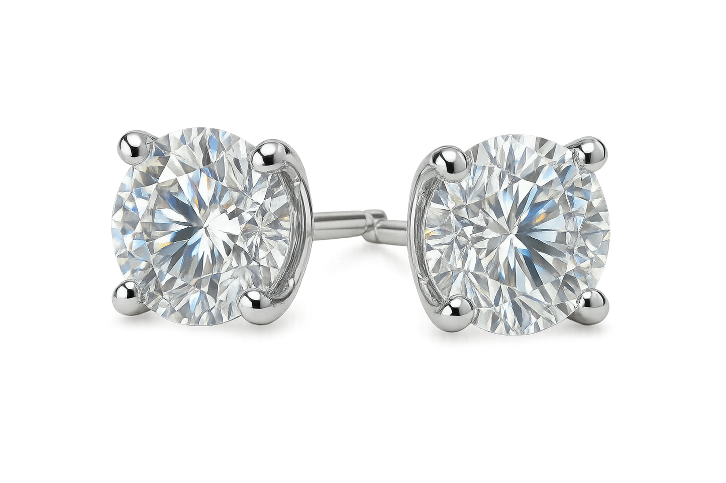 Diamond Stud Earrings 65 with none give the image in png format no background