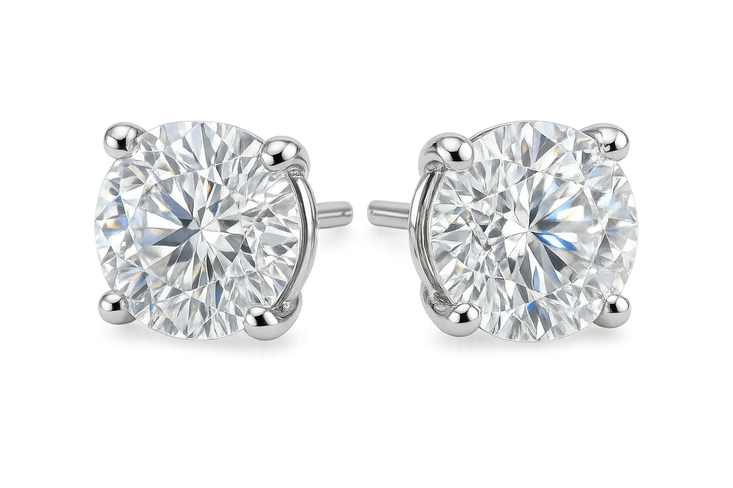 Diamond Stud Earrings 74 with none give the image in png format no background