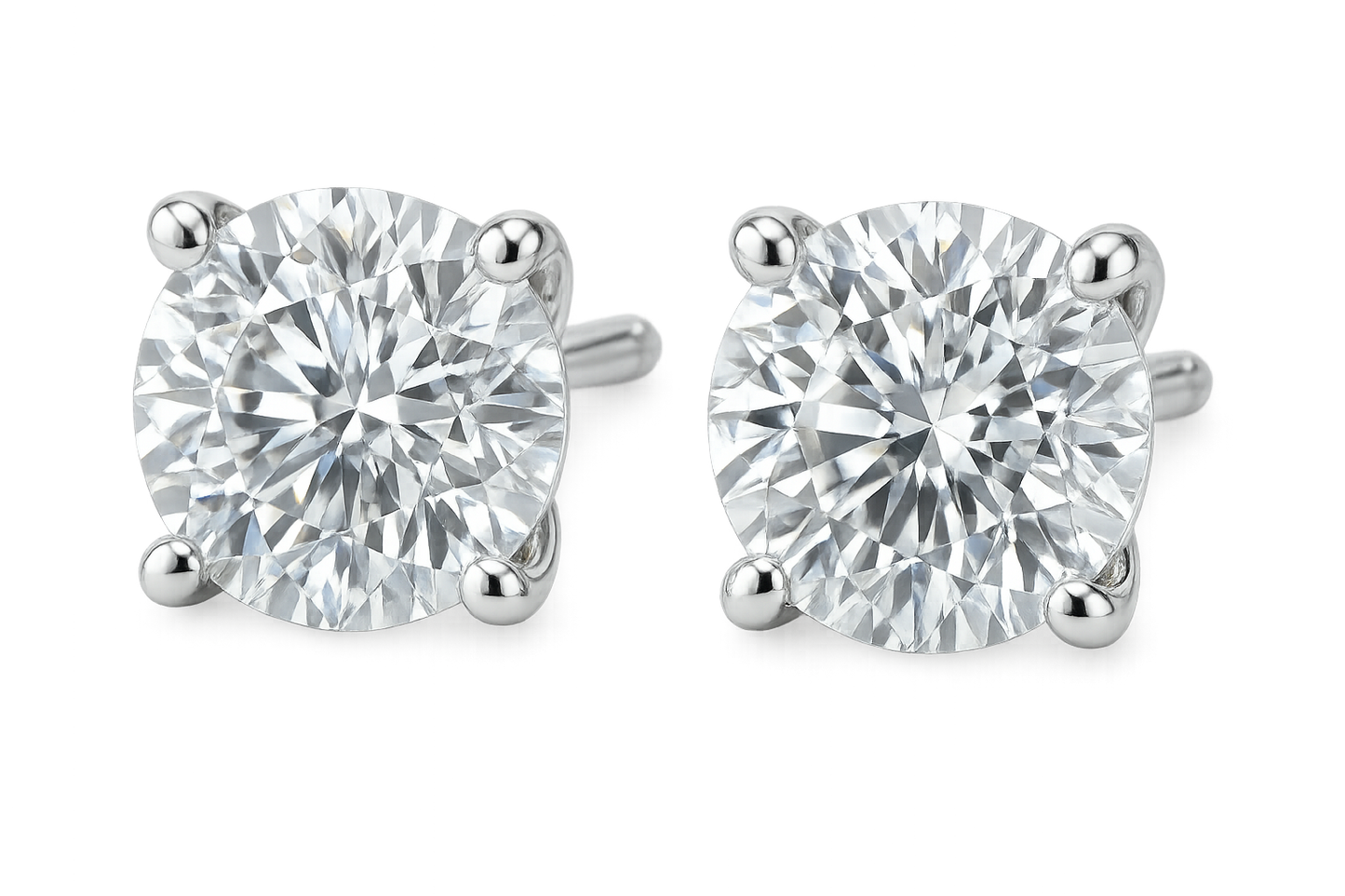 Diamond Stud Earrings 82 with none give the image in png format no background 
