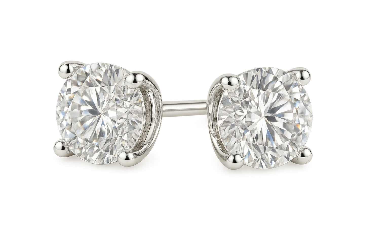 Diamond Stud Earrings 83 with none give the image in png  format no background 