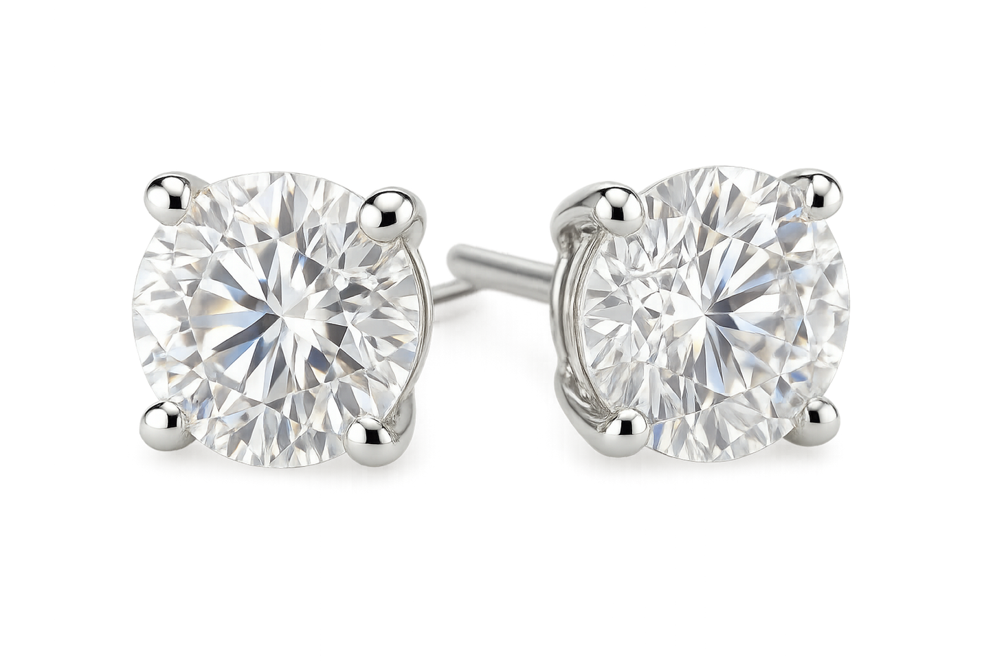 Diamond Stud Earrings 86 with none give the image in png  format no background 
