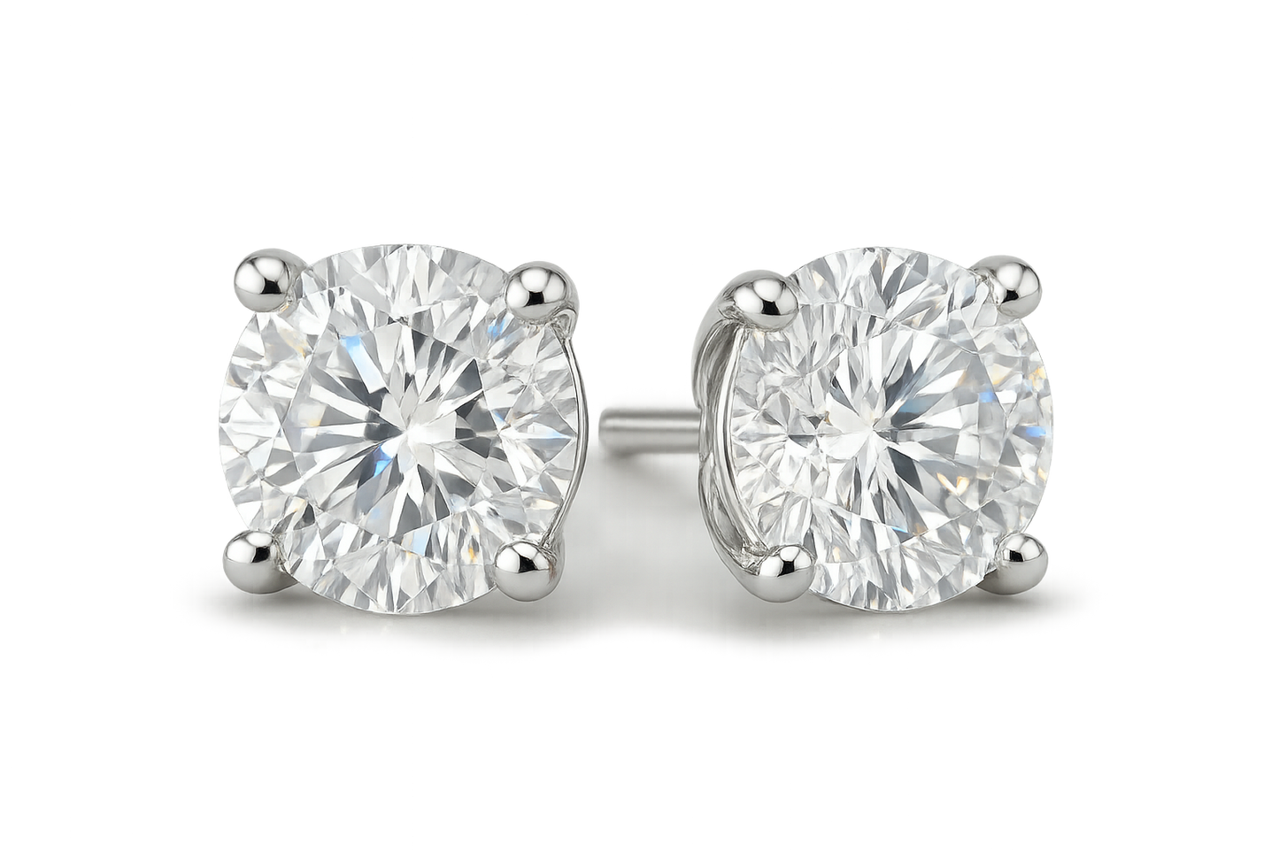 Diamond Stud Earrings 90 with none give the image in png format no background