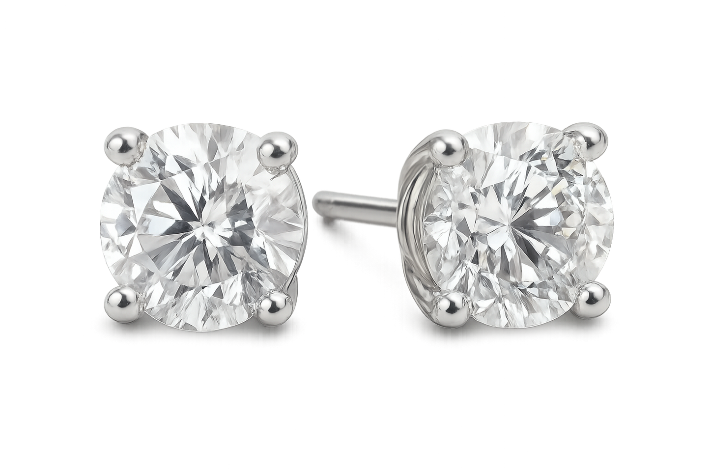 Diamond Stud Earrings 90 with none give the image in png format no background