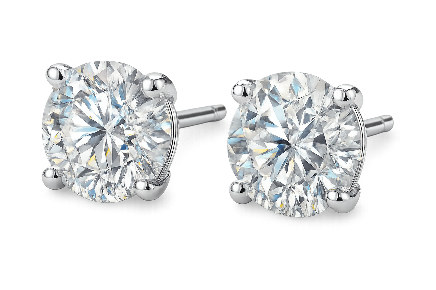 Diamond Stud Earrings 91 with none give the image in png format no background