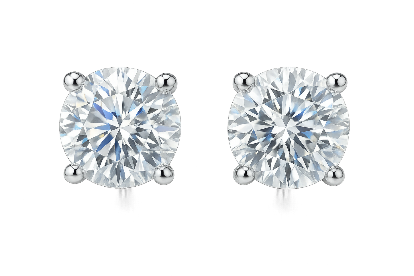 Diamond Stud Earrings 91 with none give the image in png format no background