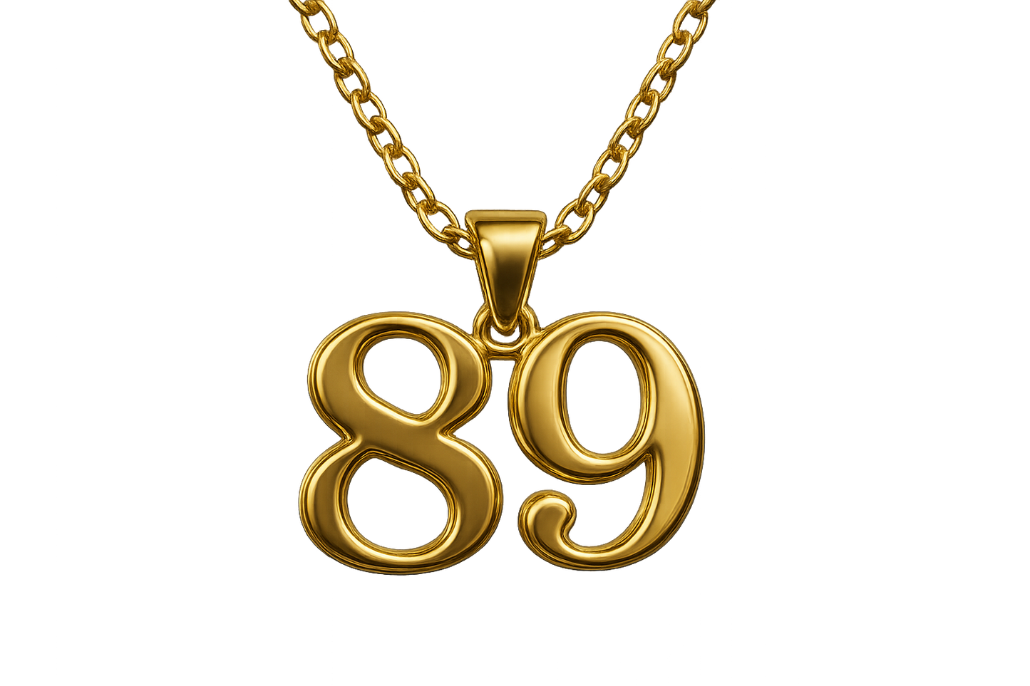 Gold Pendant Necklace 89 with none give the image in png format no background