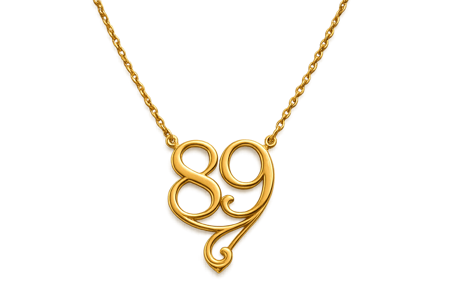 Gold Pendant Necklace 89 with none give the image in png format no background 