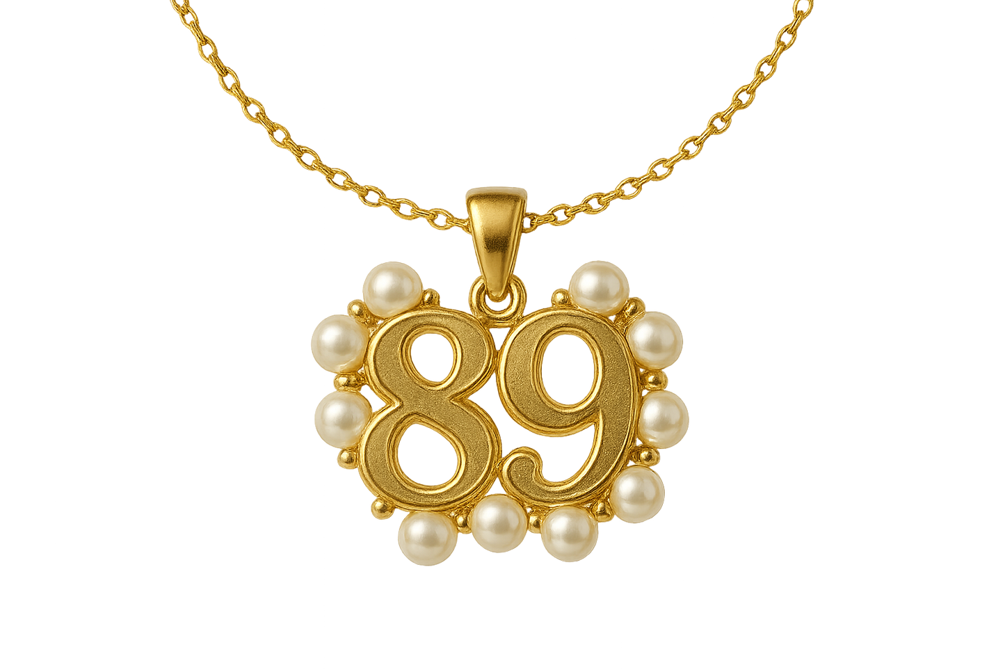  Gold Pendant Necklace 89 with pearl give the image in png format no background