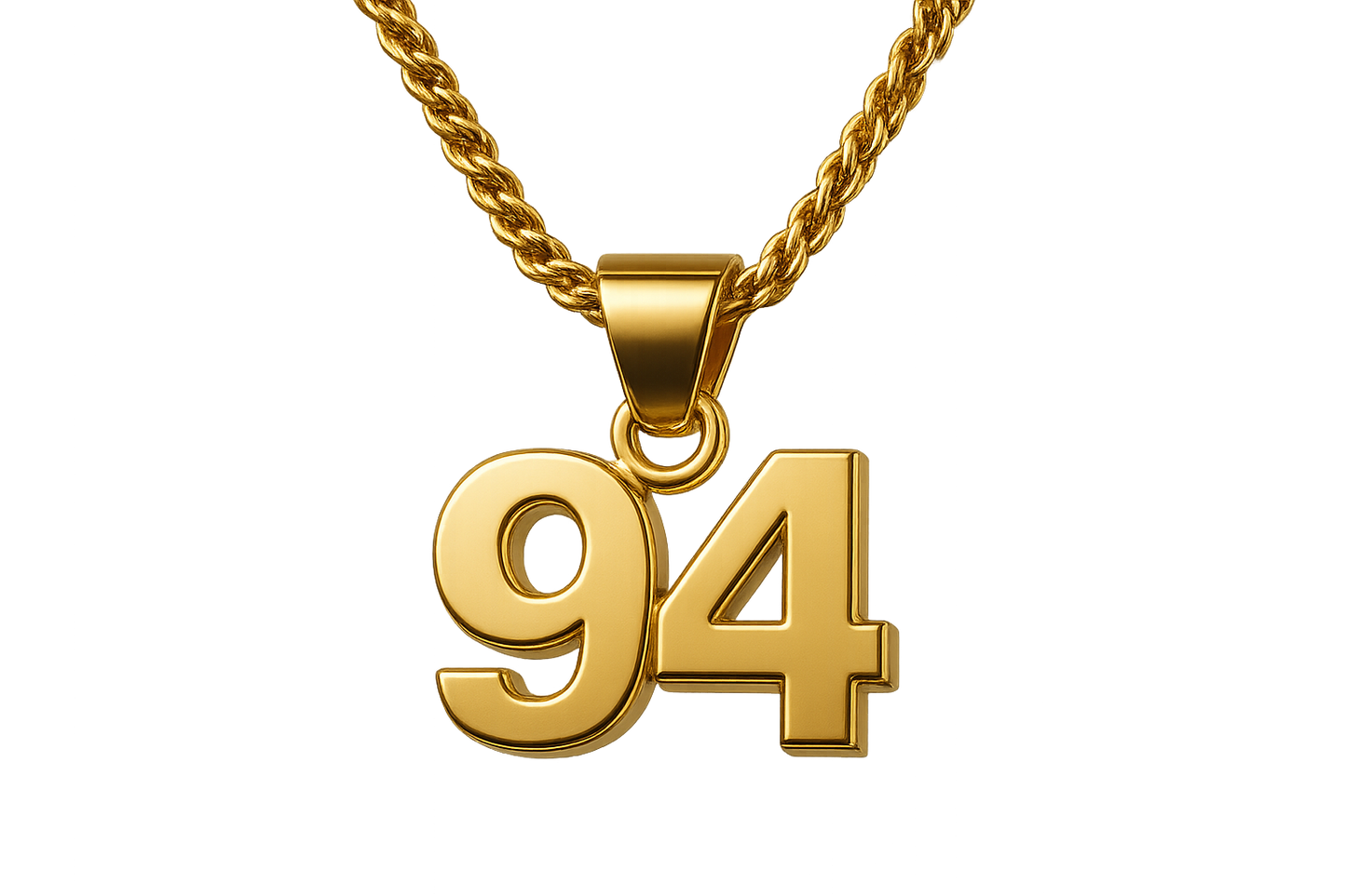 Gold Pendant Necklace 94 with none give the image in png format no background