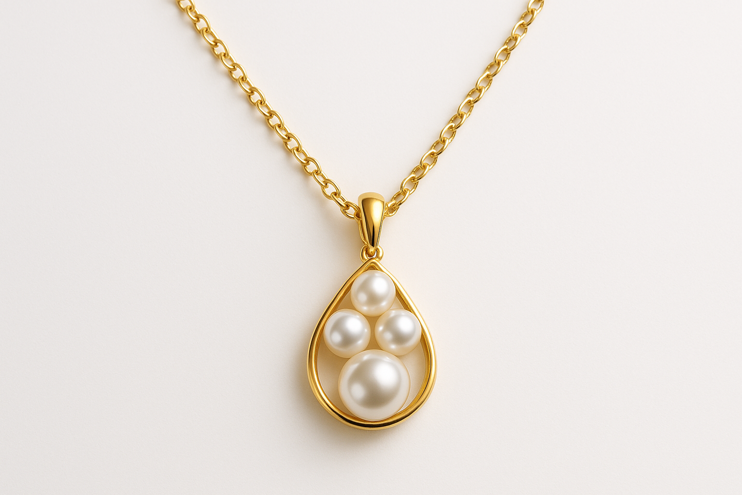  Gold Pendant Necklace 94 with pearl give the image in png format no background 