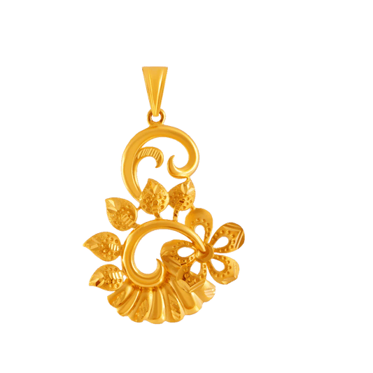Yellow Gold Pendant For Women