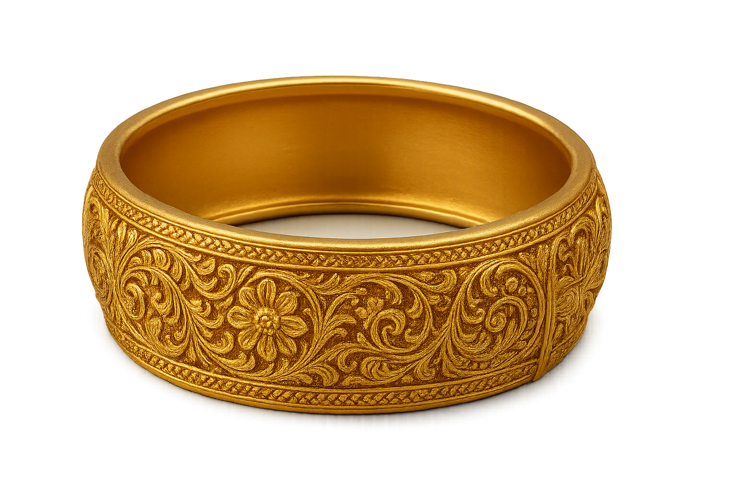 Men’s Gold Kada 100 with none give the image in png format no background