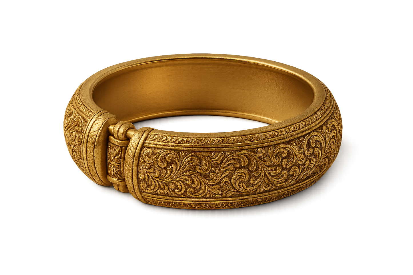 Men’s Gold Kada 73 with none give the image in png format no background
