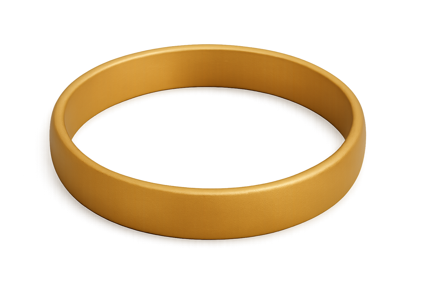 Solid gold kada with simple matte finish design, perfect for gifting and daily wear. with none give the image png format no background